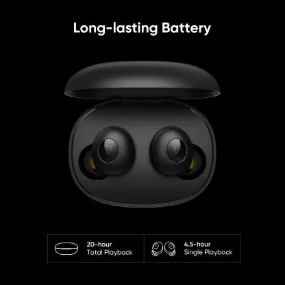 realme Buds Q Bluetooth Headset (Black, True Wireless) realme Buds Q Bluetooth Headset (Black, True Wireless)